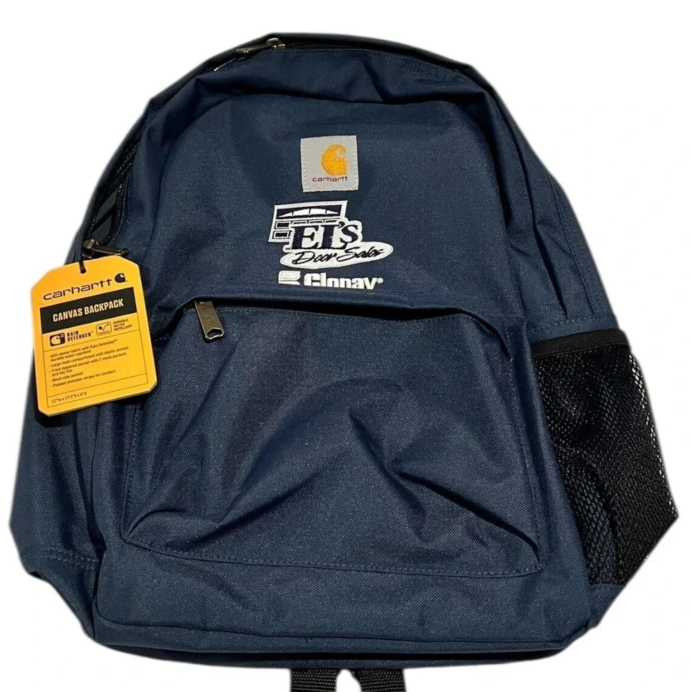NWT Carhartt Canvas Backpack Navy Blue‎ ELS Door Sales Clopay